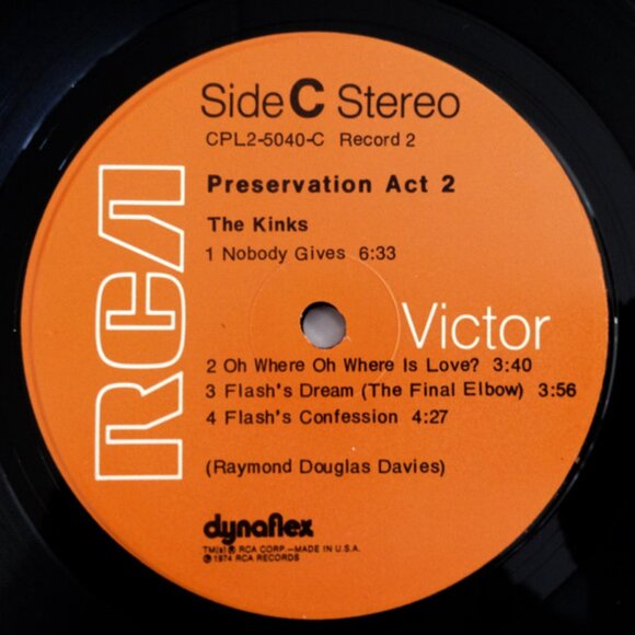 ray davies & kinks preservation act 2 1974 2 lp - dave lola arthur starmaker - Picture 7 of 8